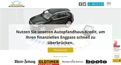 Desktop Screenshot of kfz-pfandkredithaus.de